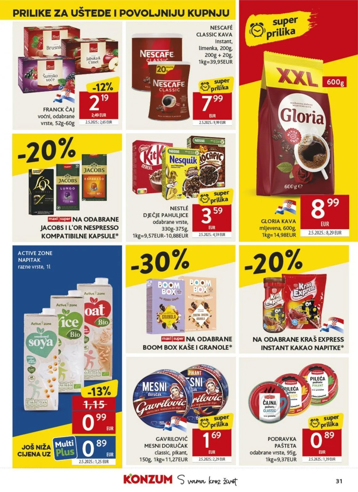 Katalog Konzum katalog do 17.03.2026 od 12. ožujka do 17. ožujka 2026. - Pregled Stranica 31