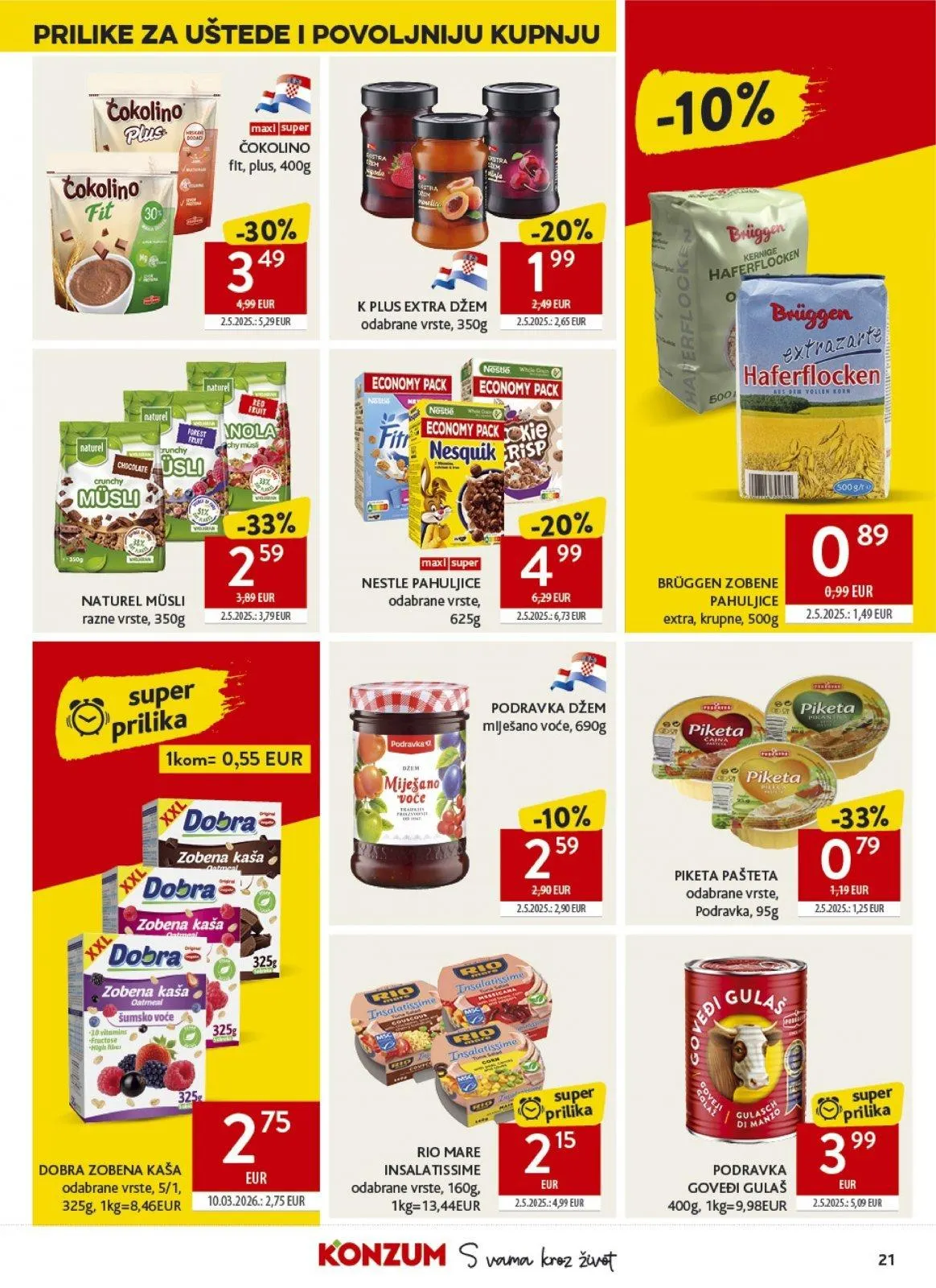 Katalog Konzum katalog do 14.04.2026 od 8. travnja do 14. travnja 2026. - Pregled Stranica 21