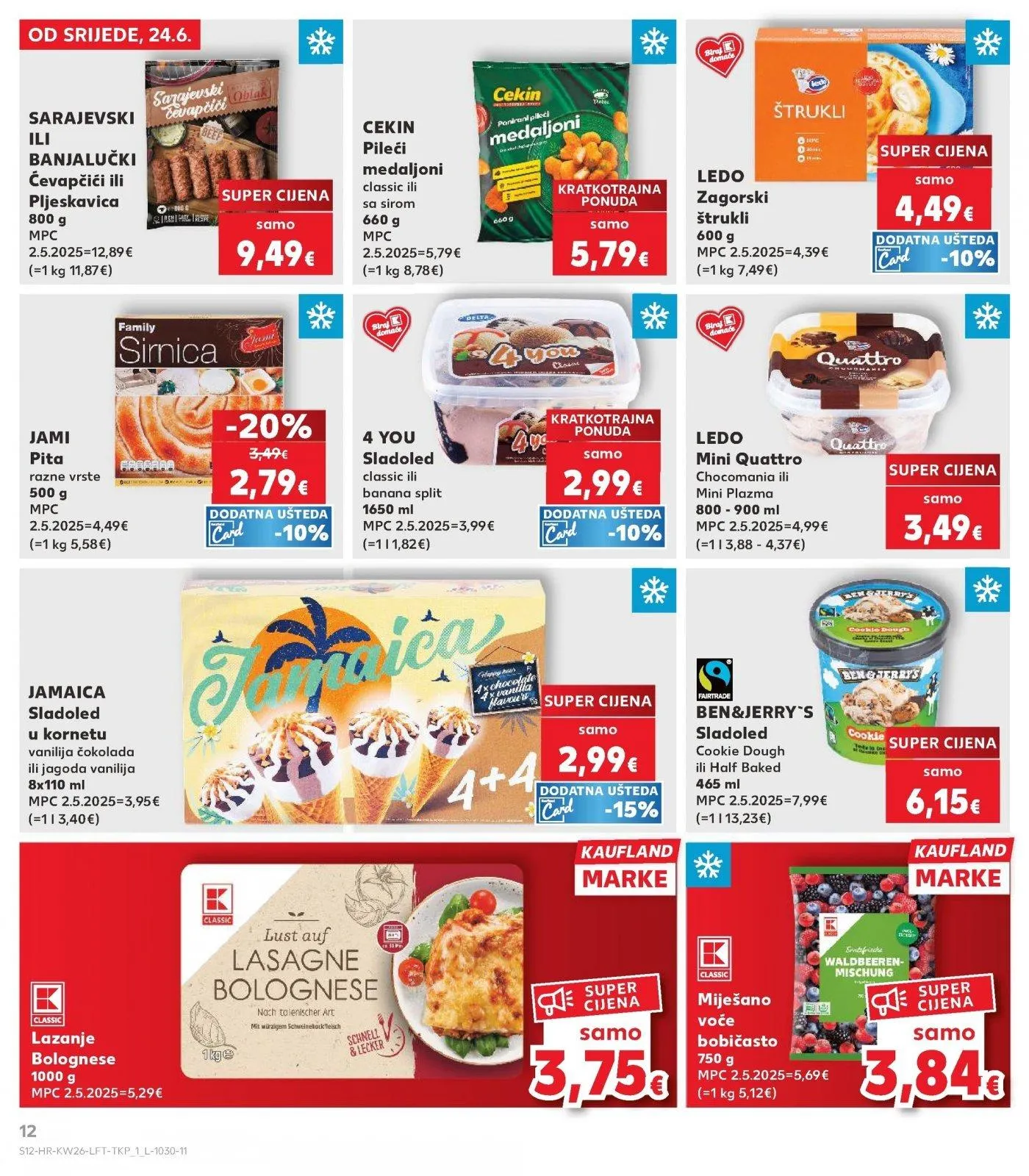 Katalog Kaufland katalog do 30.06.2026 od 25. lipnja do 30. lipnja 2026. - Pregled Stranica 12
