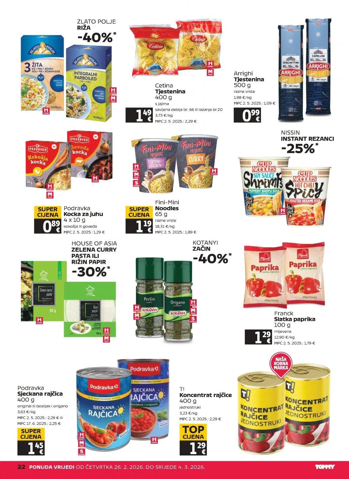 Katalog Tommy katalog do 04.03.2026 od 26. veljače do 4. ožujka 2026. - Pregled Stranica 22