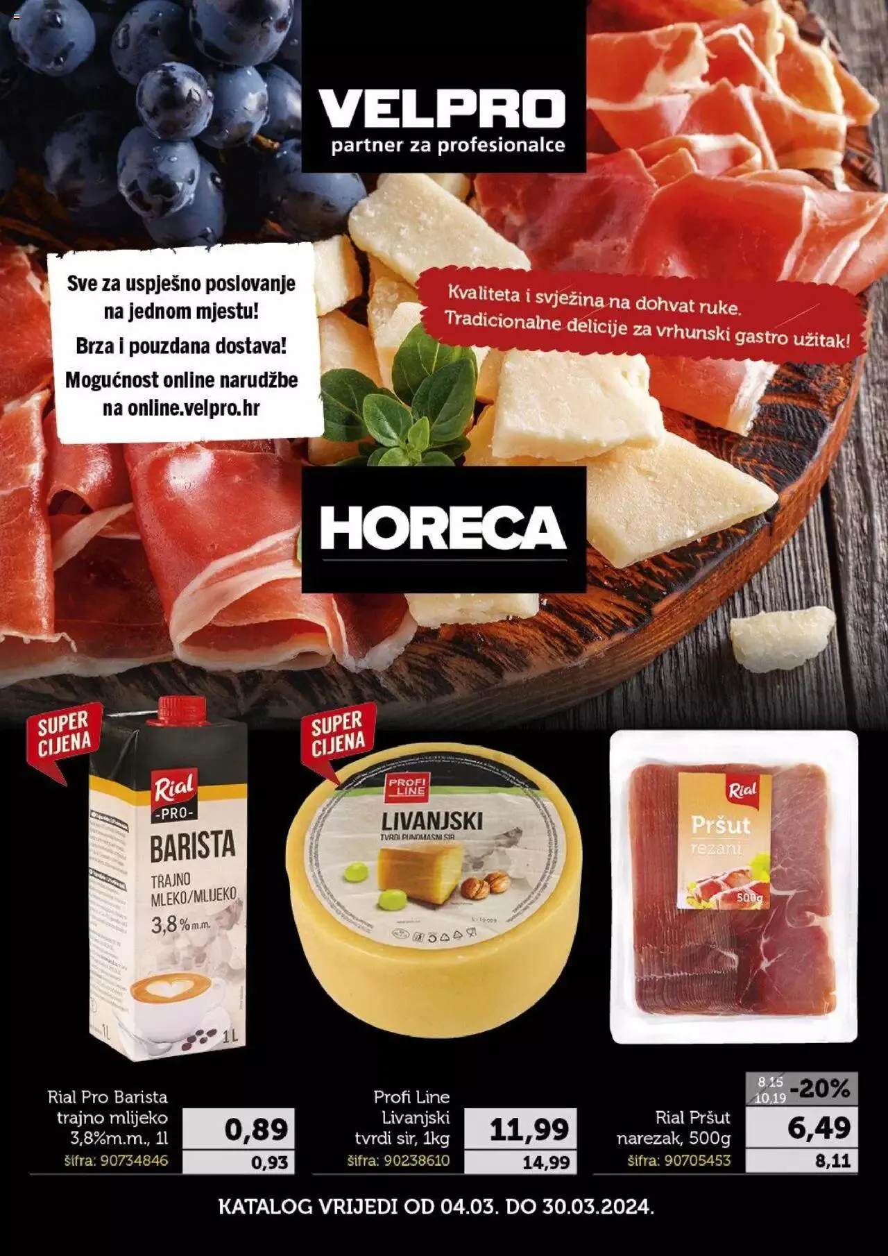 Katalog HoReCa posebna ponuda Velpro od 4. ožujka do 30. ožujka 2024. - Pregled Stranica 