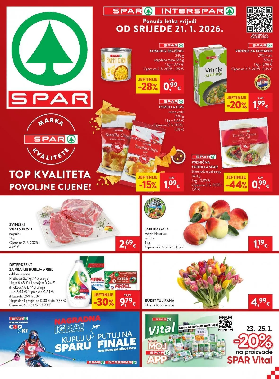 Katalog Spar katalog do 27.01.2026 od 21. siječnja do 27. siječnja 2026. - Pregled Stranica 1