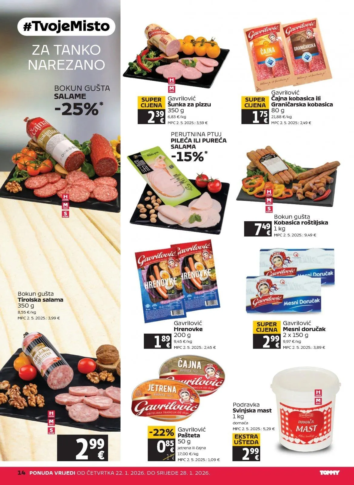Katalog Tommy katalog do 28.01.2026 od 22. siječnja do 28. siječnja 2026. - Pregled Stranica 14