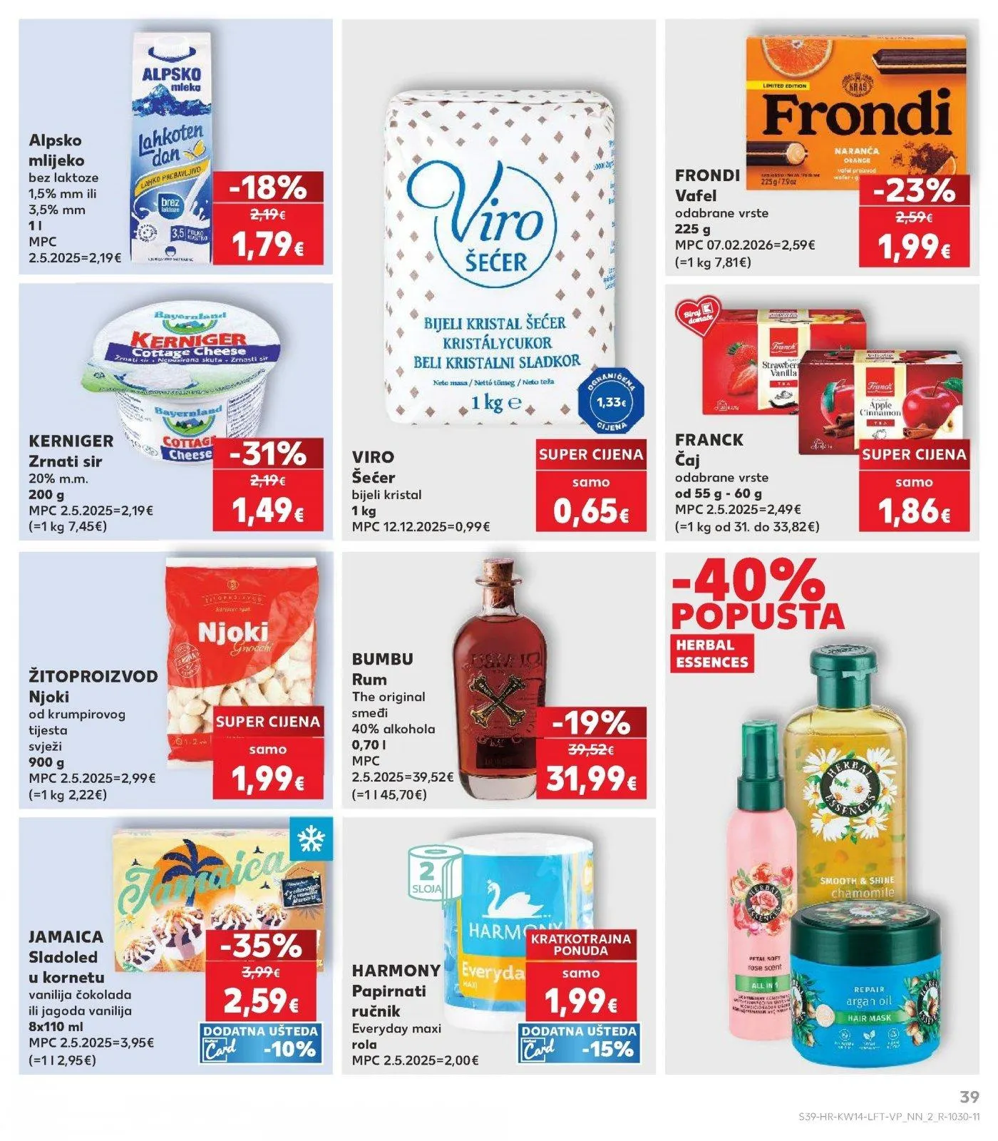 Katalog Kaufland katalog do 07.04.2026 od 1. travnja do 7. travnja 2026. - Pregled Stranica 39