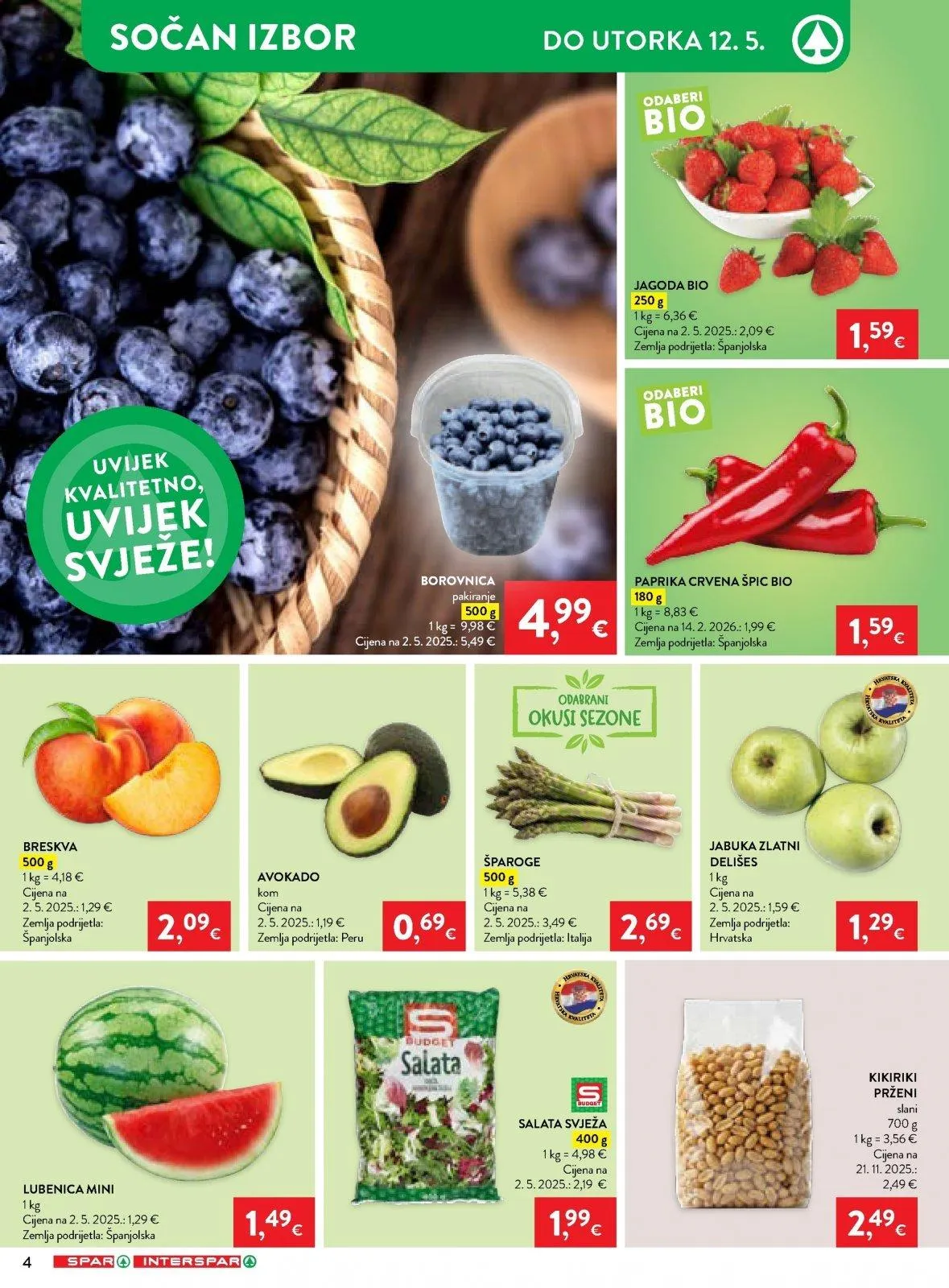 Katalog Interspar katalog do 12.05.2026 od 7. svibnja do 12. svibnja 2026. - Pregled Stranica 4