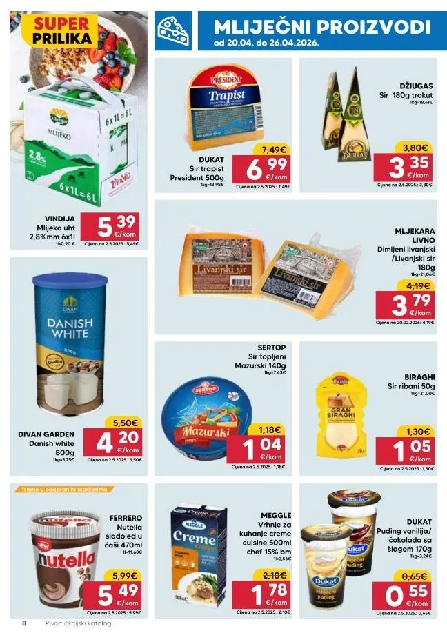 Katalog Pivac katalog do 26.04.2026 od 20. travnja do 26. travnja 2026. - Pregled Stranica 8