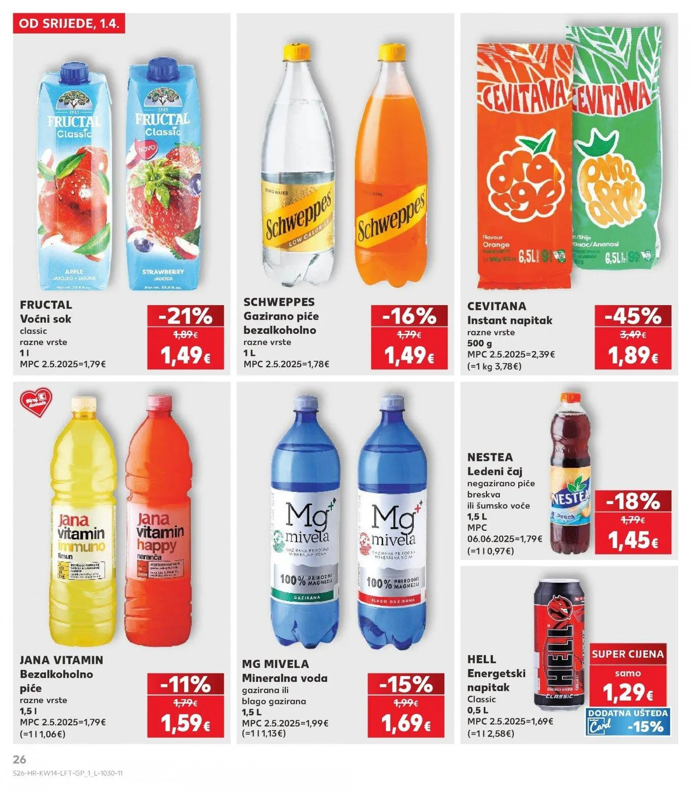 Katalog Kaufland katalog do 07.04.2026 od 1. travnja do 7. travnja 2026. - Pregled Stranica 26