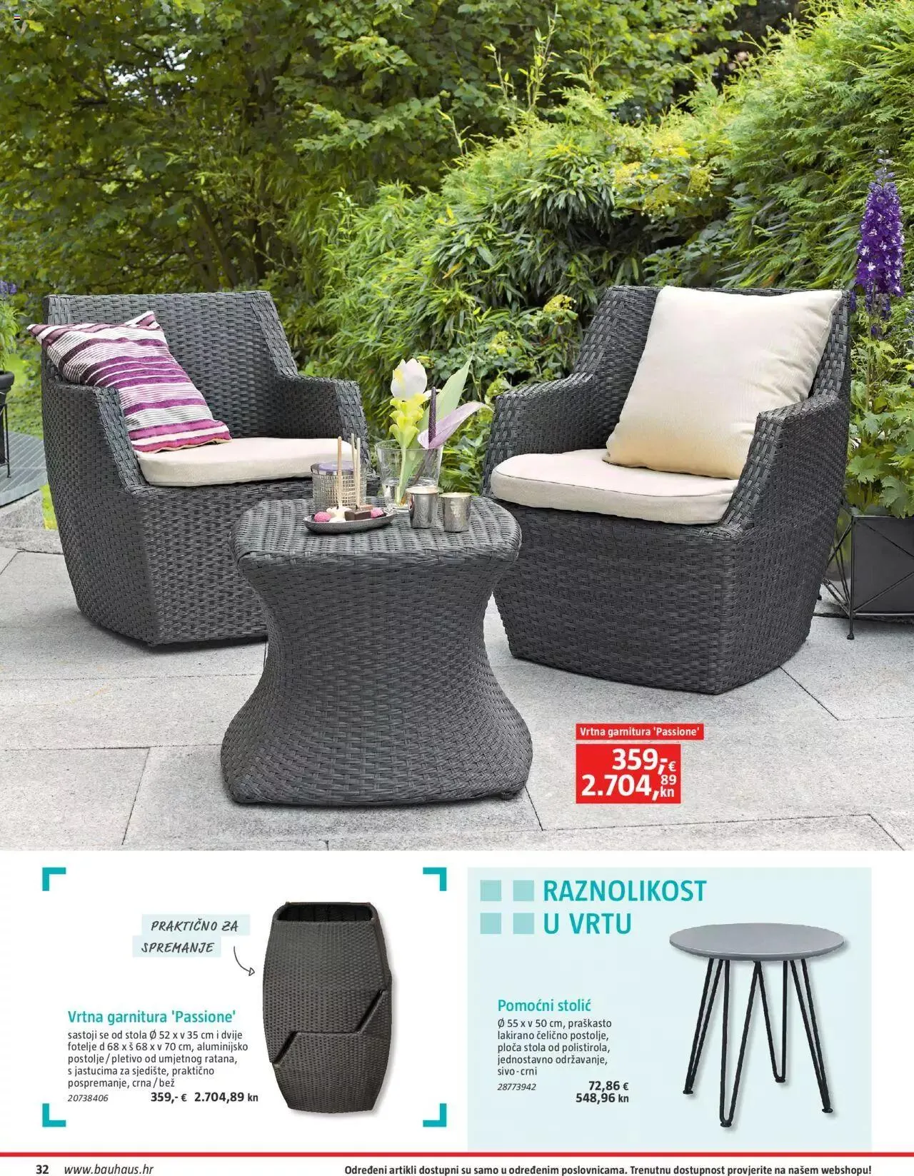 Katalog Vrtni namještaj Bauhaus od 24. ožujka do 31. srpnja 2023. - Pregled Stranica 32