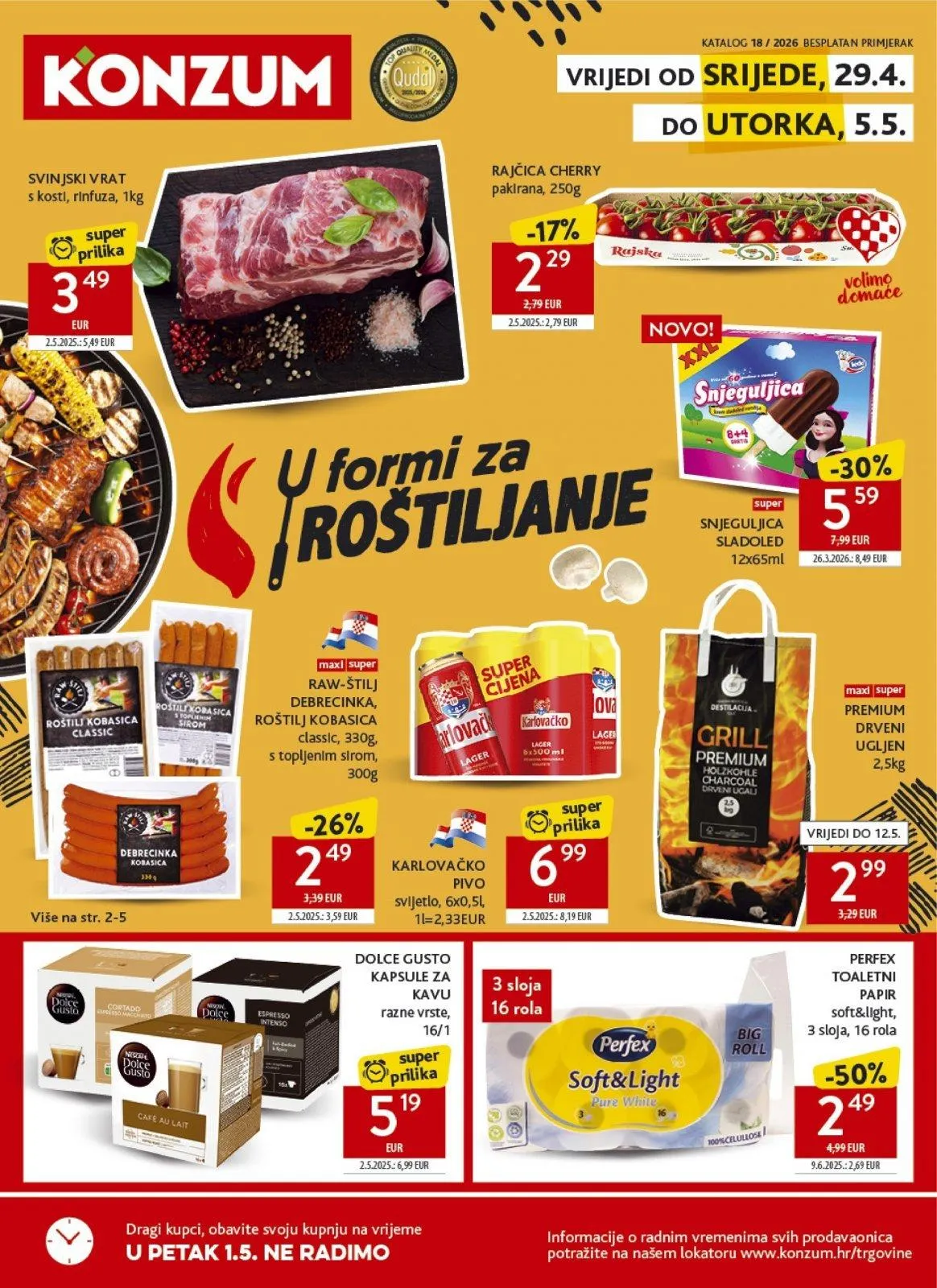 Katalog Konzum katalog do 05.05.2026 od 29. travnja do 5. svibnja 2026. - Pregled Stranica 1