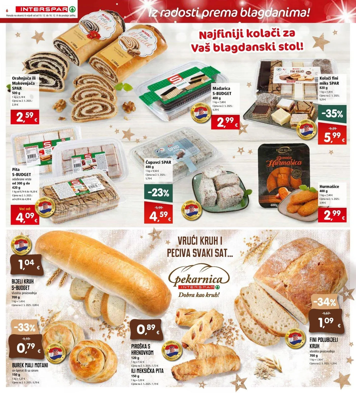Katalog Interspar katalog do 16.12.2025 od 11. prosinca do 16. prosinca 2025. - Pregled Stranica 6