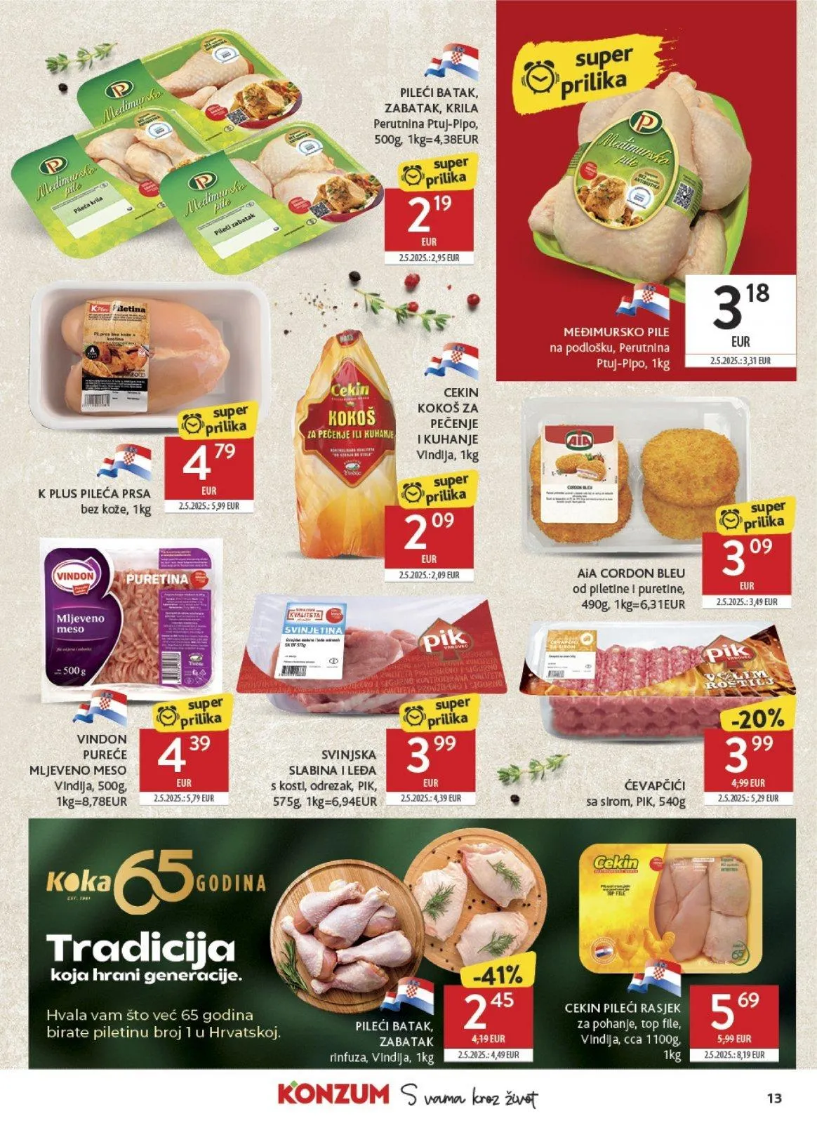 Katalog Konzum katalog do 12.05.2026 od 7. svibnja do 12. svibnja 2026. - Pregled Stranica 13