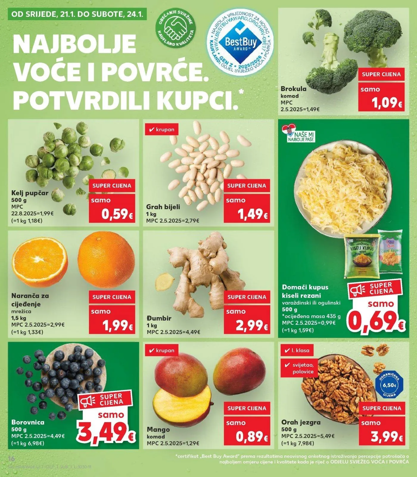 Katalog Kaufland katalog do 27.01.2026 od 21. siječnja do 27. siječnja 2026. - Pregled Stranica 16