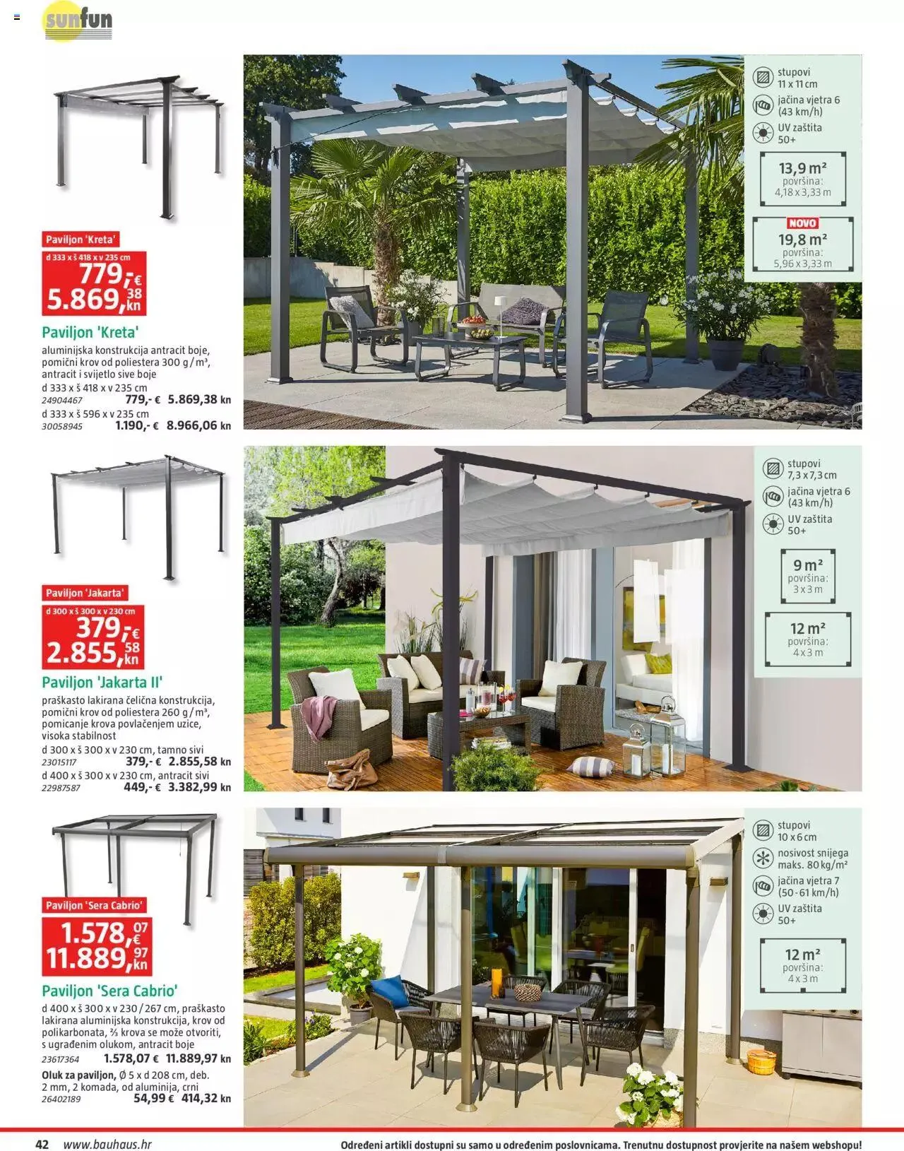 Katalog Vrtni namještaj Bauhaus od 24. ožujka do 31. srpnja 2023. - Pregled Stranica 42