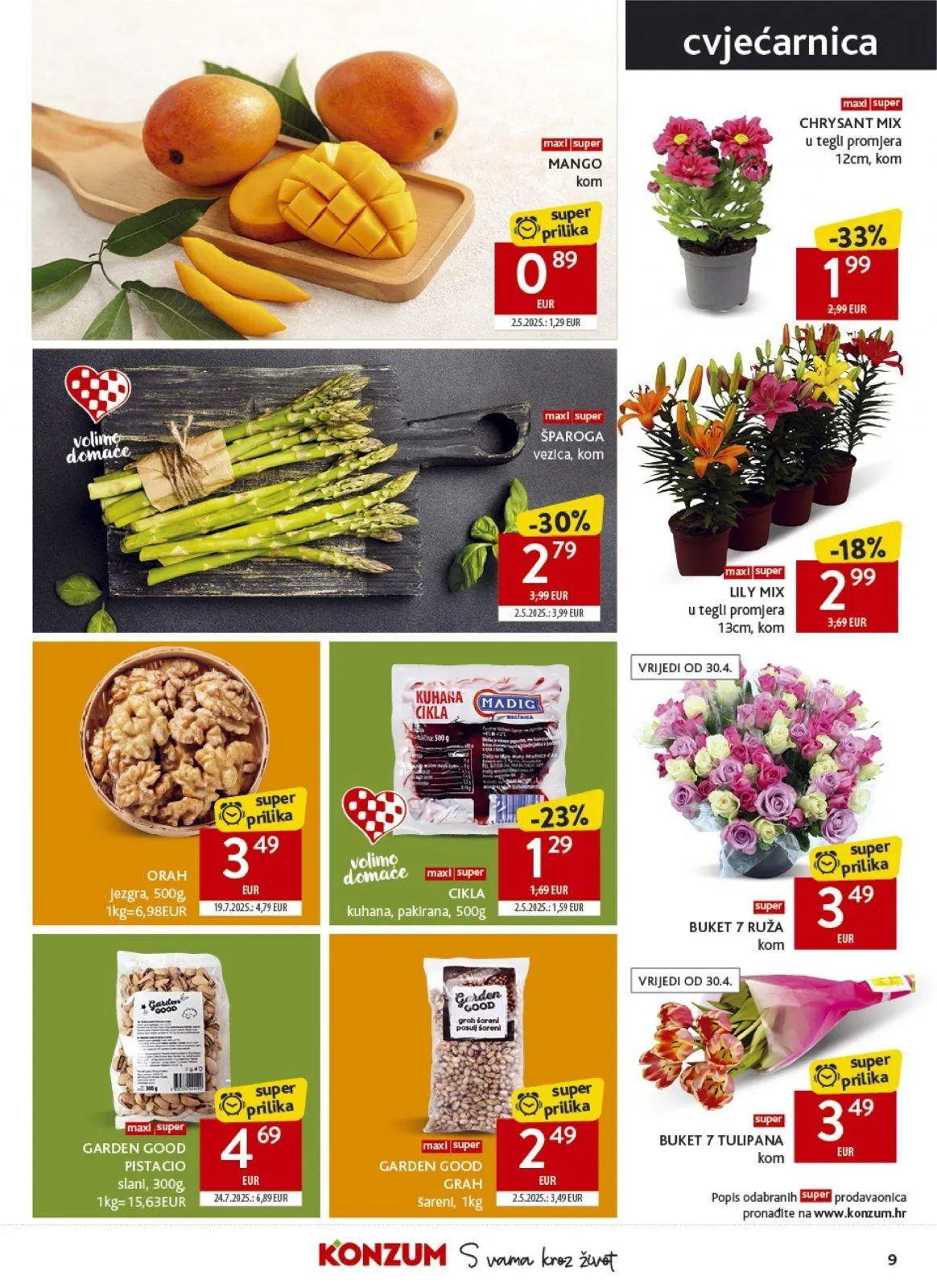 Katalog Konzum katalog do 05.05.2026 od 29. travnja do 5. svibnja 2026. - Pregled Stranica 9