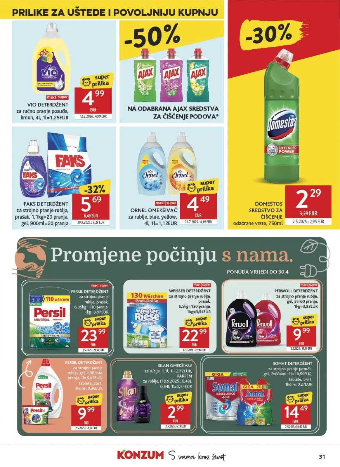 Katalog Konzum katalog do 10.03.2026 od 5. ožujka do 10. ožujka 2026. - Pregled Stranica 31