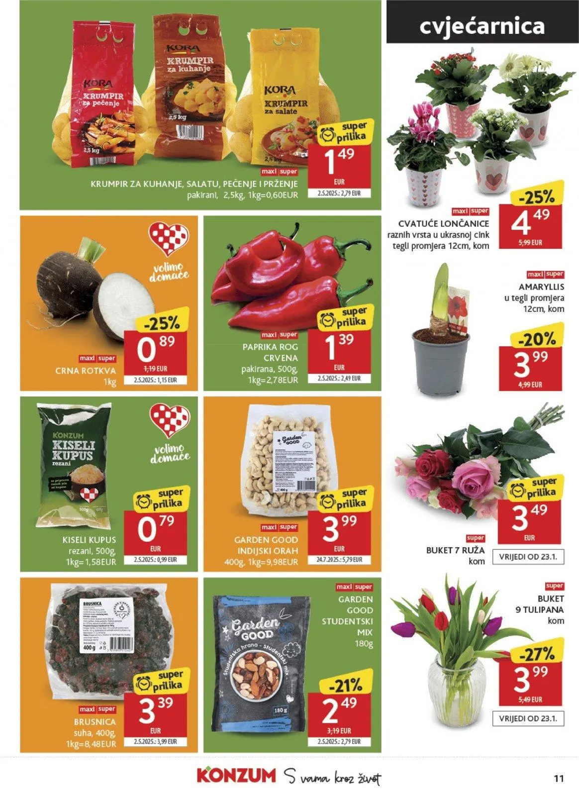 Katalog Konzum katalog do 27.01.2026 od 22. siječnja do 27. siječnja 2026. - Pregled Stranica 11