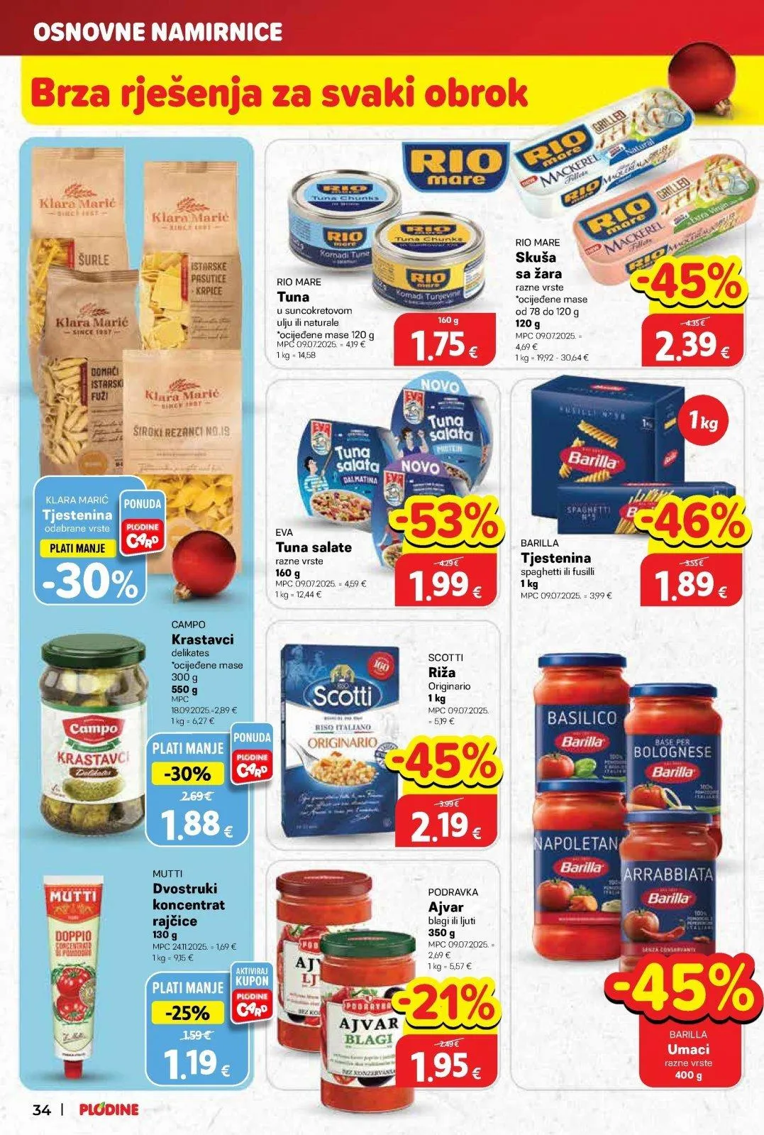 Katalog Plodine katalog do 16.12.2025 od 10. prosinca do 16. prosinca 2025. - Pregled Stranica 34