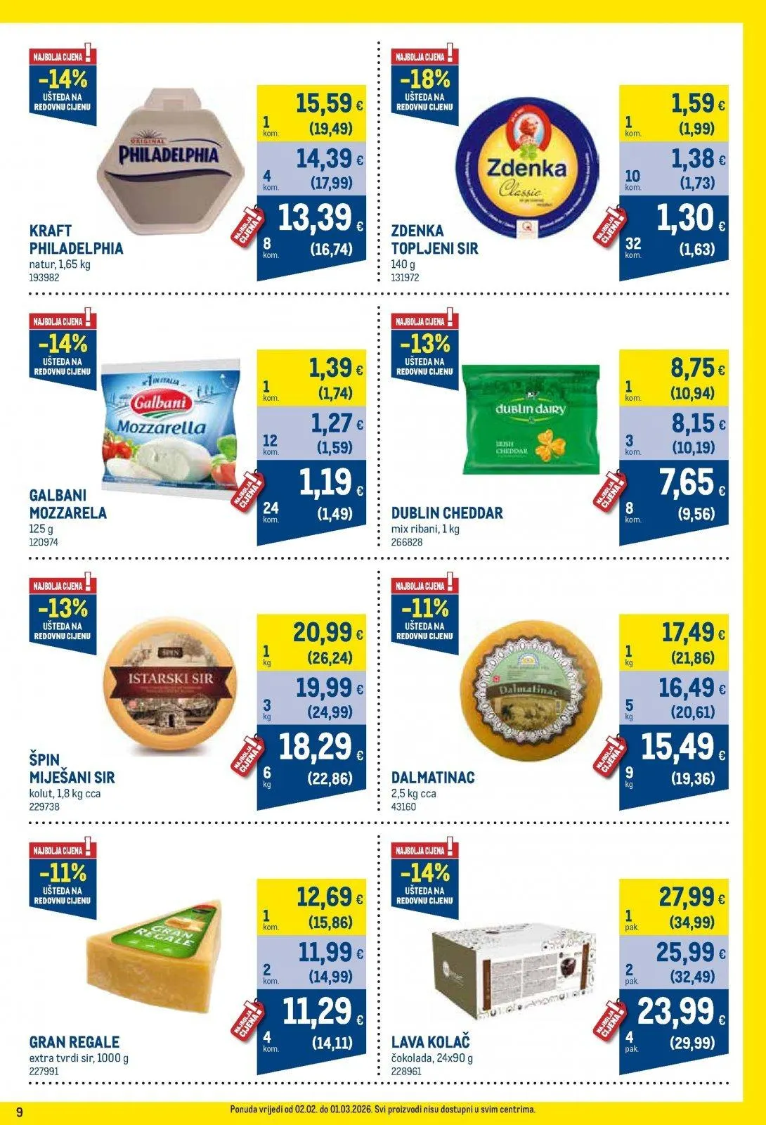 Katalog Metro katalog do 02.03.2026 od 7. veljače do 2. ožujka 2026. - Pregled Stranica 9