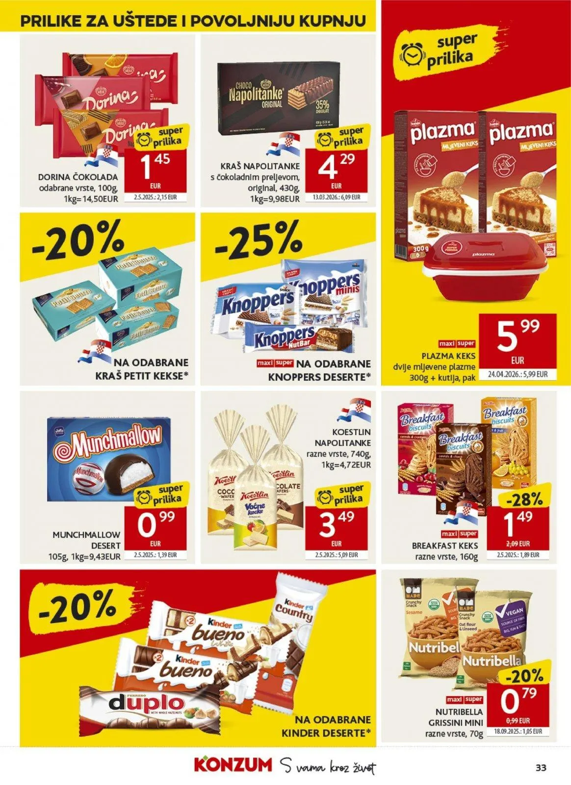 Katalog Konzum katalog do 26.05.2026 od 20. svibnja do 26. svibnja 2026. - Pregled Stranica 33