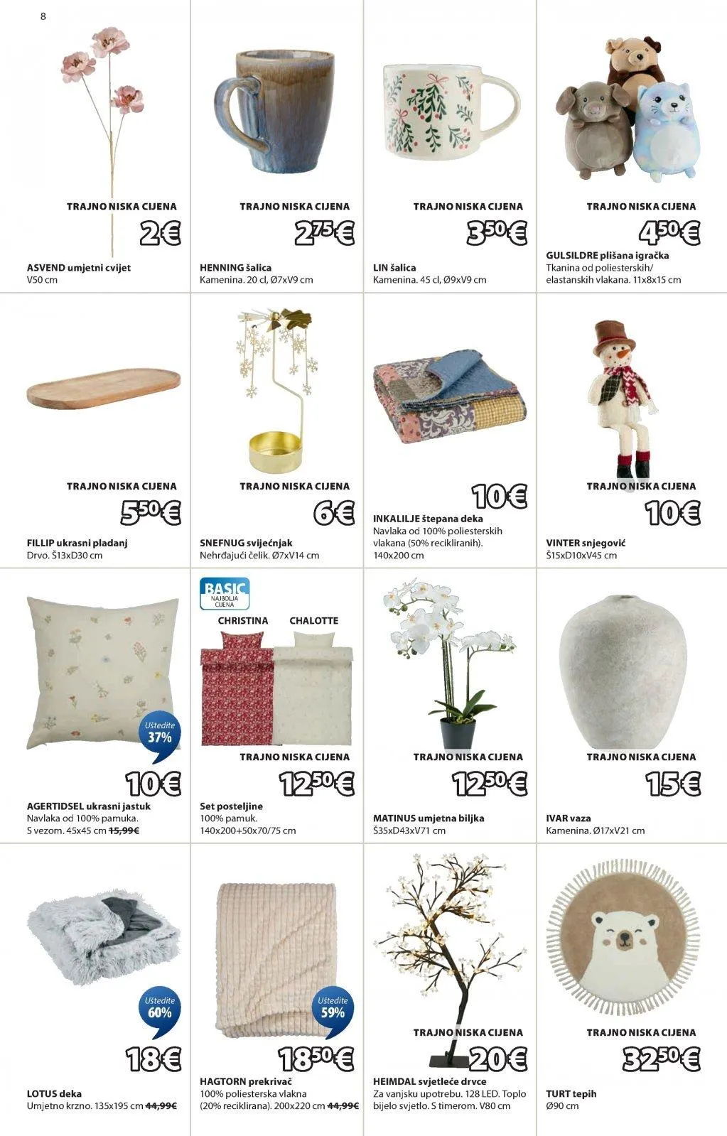 Katalog JYSK katalog do 30.12.2025 od 3. prosinca do 30. prosinca 2025. - Pregled Stranica 8