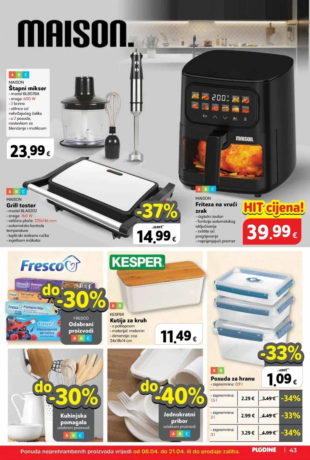 Katalog Plodine katalog do 14.04.2026 od 8. travnja do 14. travnja 2026. - Pregled Stranica 43