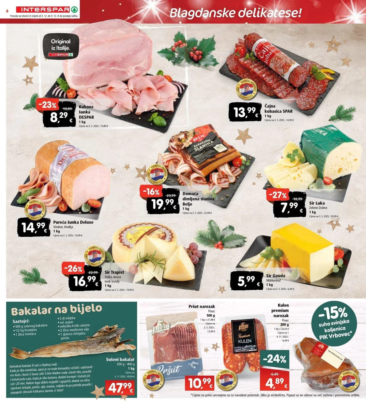 Katalog Interspar katalog do 09.12.2025 od 3. prosinca do 9. prosinca 2025. - Pregled Stranica 8