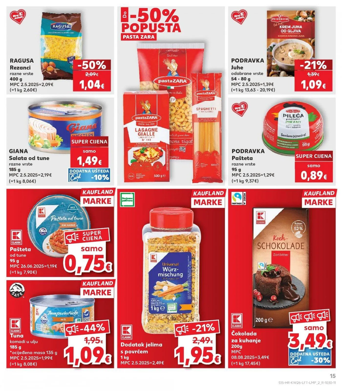 Katalog Kaufland katalog do 30.06.2026 od 25. lipnja do 30. lipnja 2026. - Pregled Stranica 15