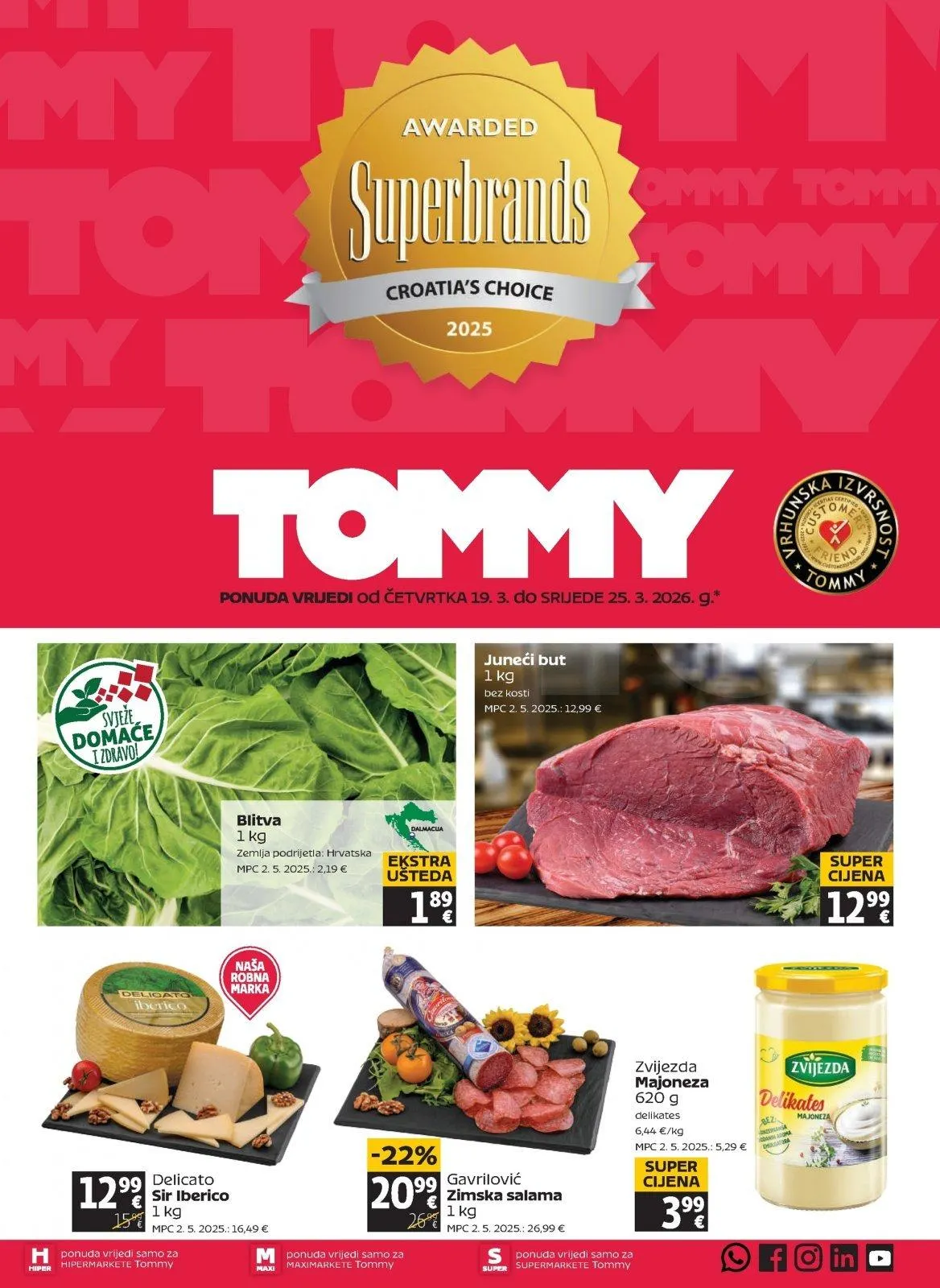 Katalog Tommy katalog do 25.03.2026 od 19. ožujka do 25. ožujka 2026. - Pregled Stranica 1