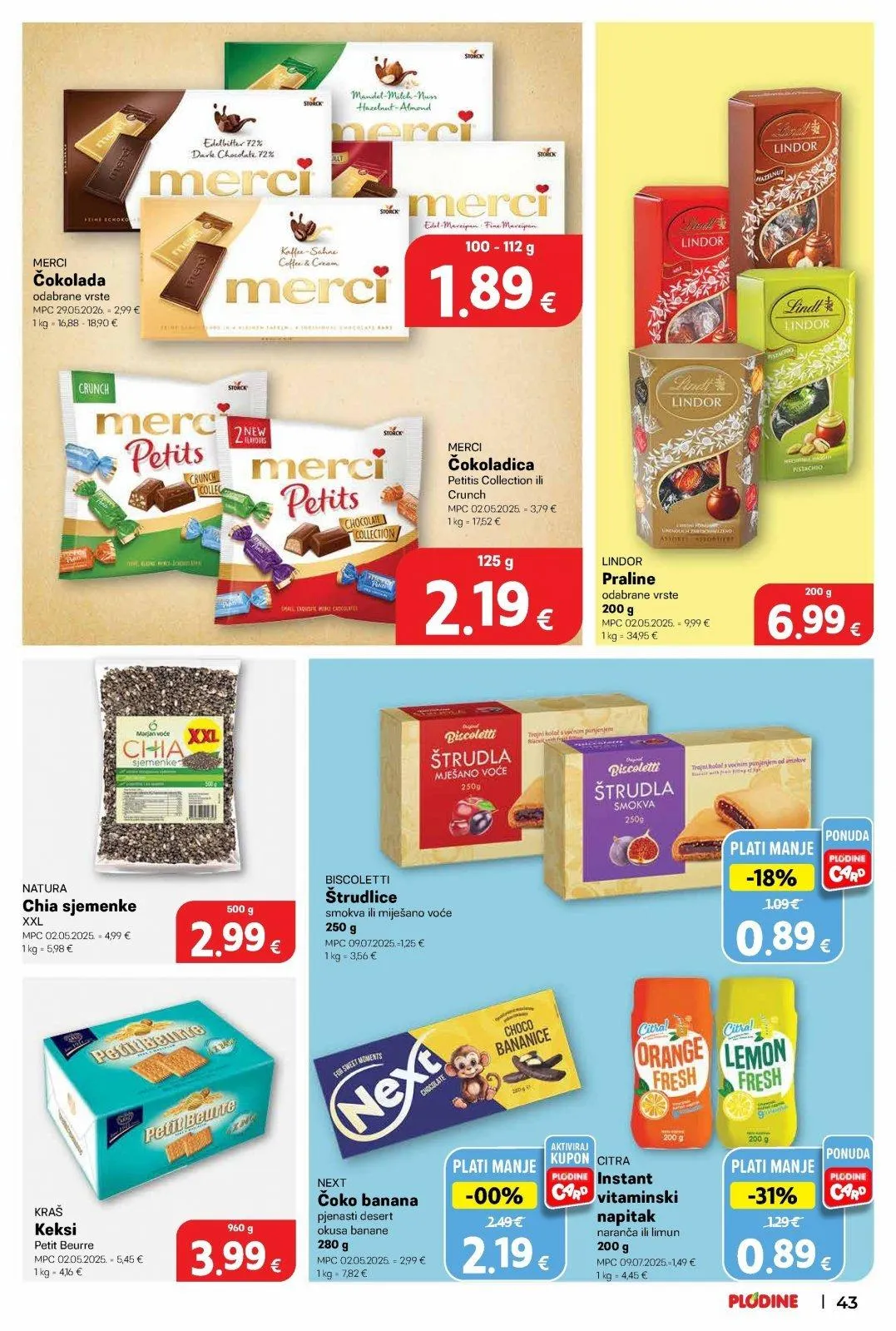 Katalog Plodine katalog do 23.06.2026 od 17. lipnja do 23. lipnja 2026. - Pregled Stranica 43