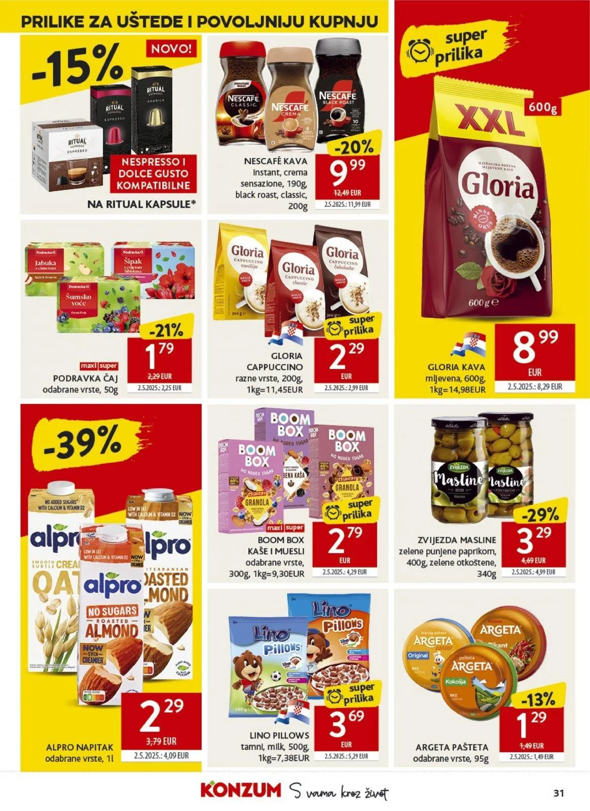 Katalog Konzum katalog do 21.04.2026 od 16. travnja do 21. travnja 2026. - Pregled Stranica 31