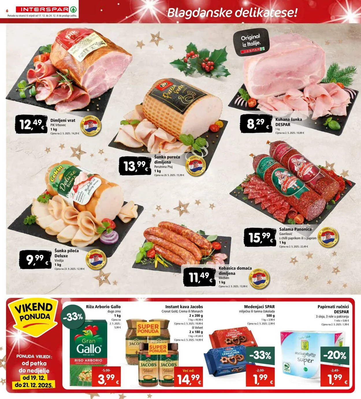 Katalog Spar od 17. prosinca do 23. prosinca 2025. - Pregled Stranica 6