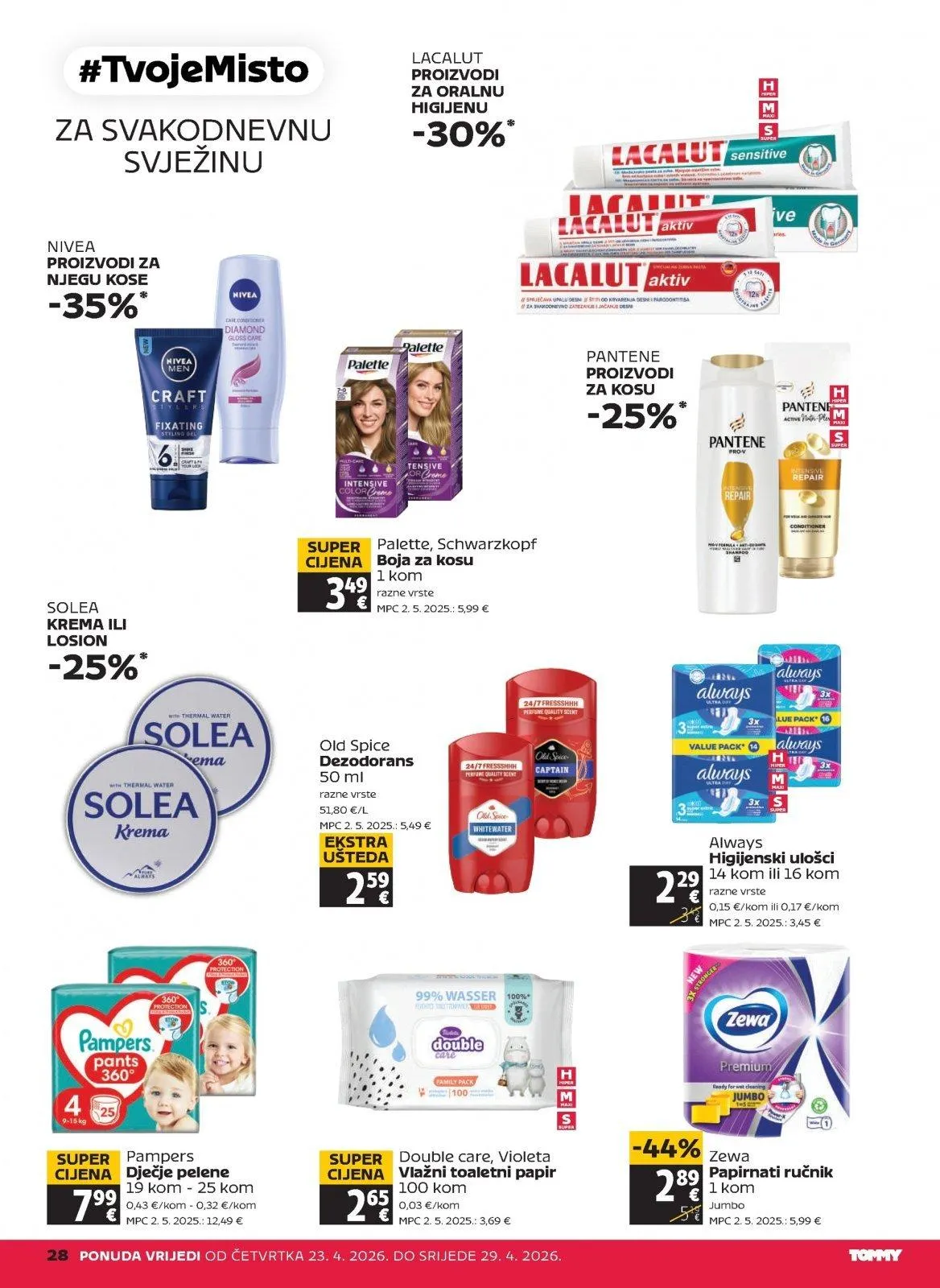 Katalog Tommy katalog do 29.04.2026 od 23. travnja do 29. travnja 2026. - Pregled Stranica 28