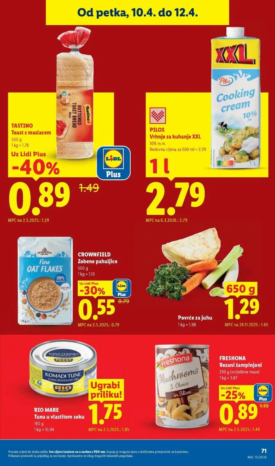 Katalog Lidl katalog do 12.04.2026 od 2. travnja do 12. travnja 2026. - Pregled Stranica 71