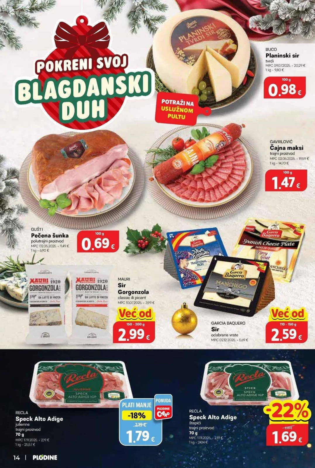 Katalog Plodine katalog do 09.12.2025 od 3. prosinca do 9. prosinca 2025. - Pregled Stranica 14