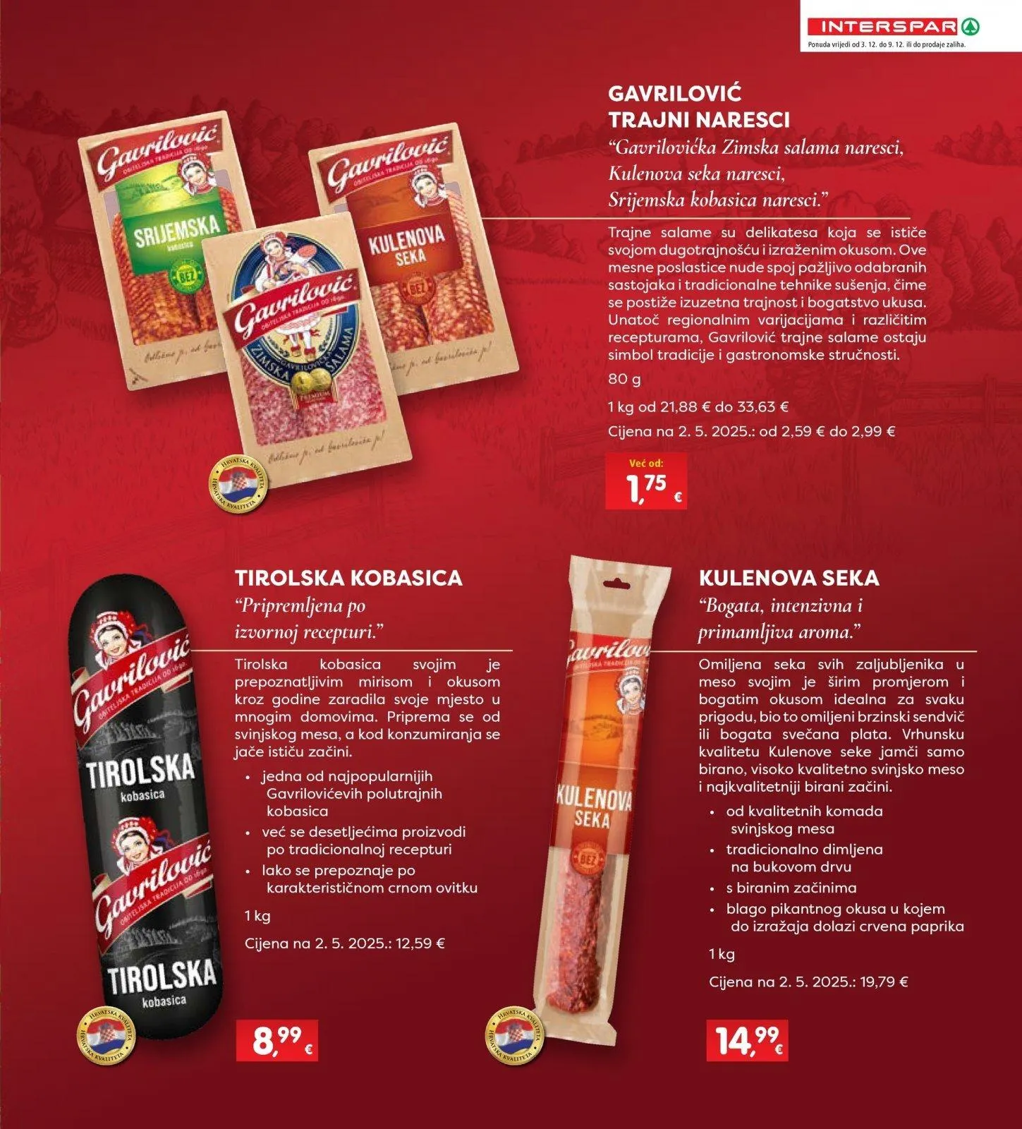 Katalog Interspar katalog do 09.12.2025 od 3. prosinca do 9. prosinca 2025. - Pregled Stranica 11