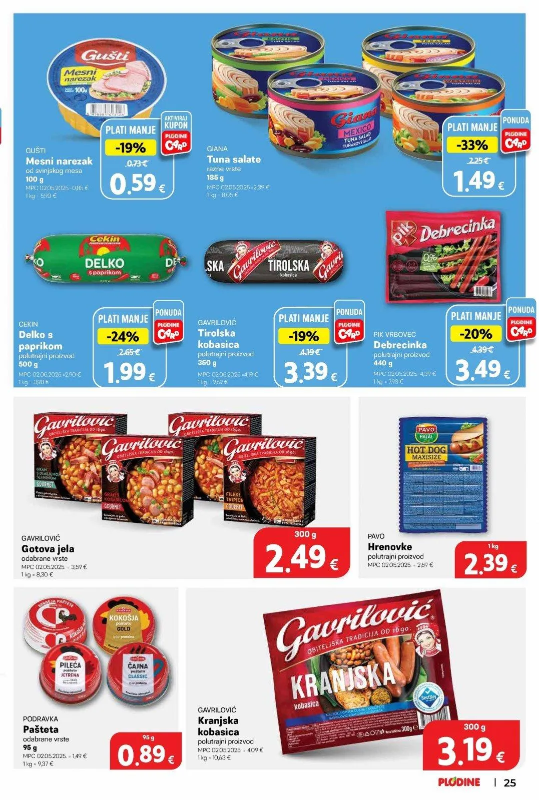 Katalog Plodine katalog do 02.06.2026 od 28. svibnja do 2. lipnja 2026. - Pregled Stranica 25