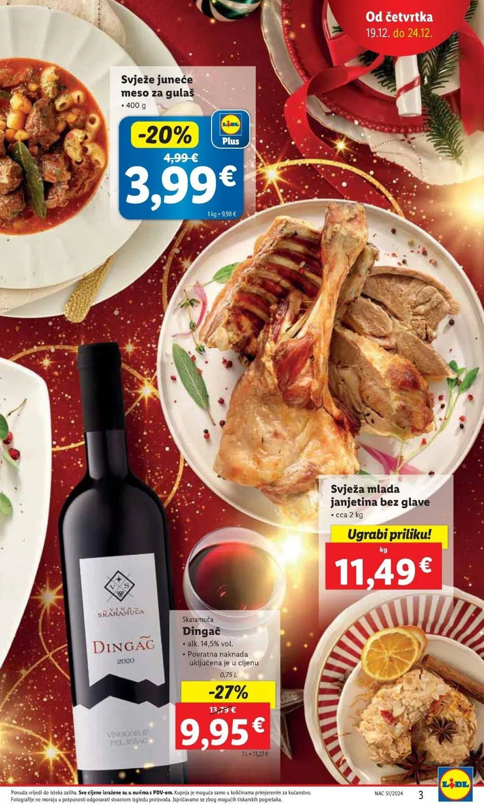 Katalog Lidl katalog do 24.12.2024 od 20. prosinca do 24. prosinca 2024. - Pregled Stranica 3