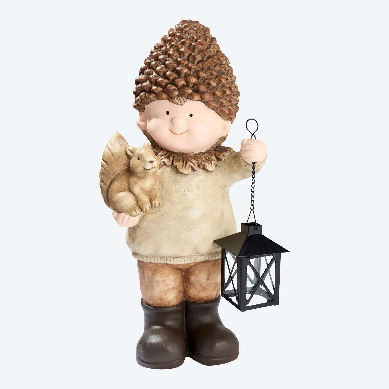 Deko-Figur mit Laterne