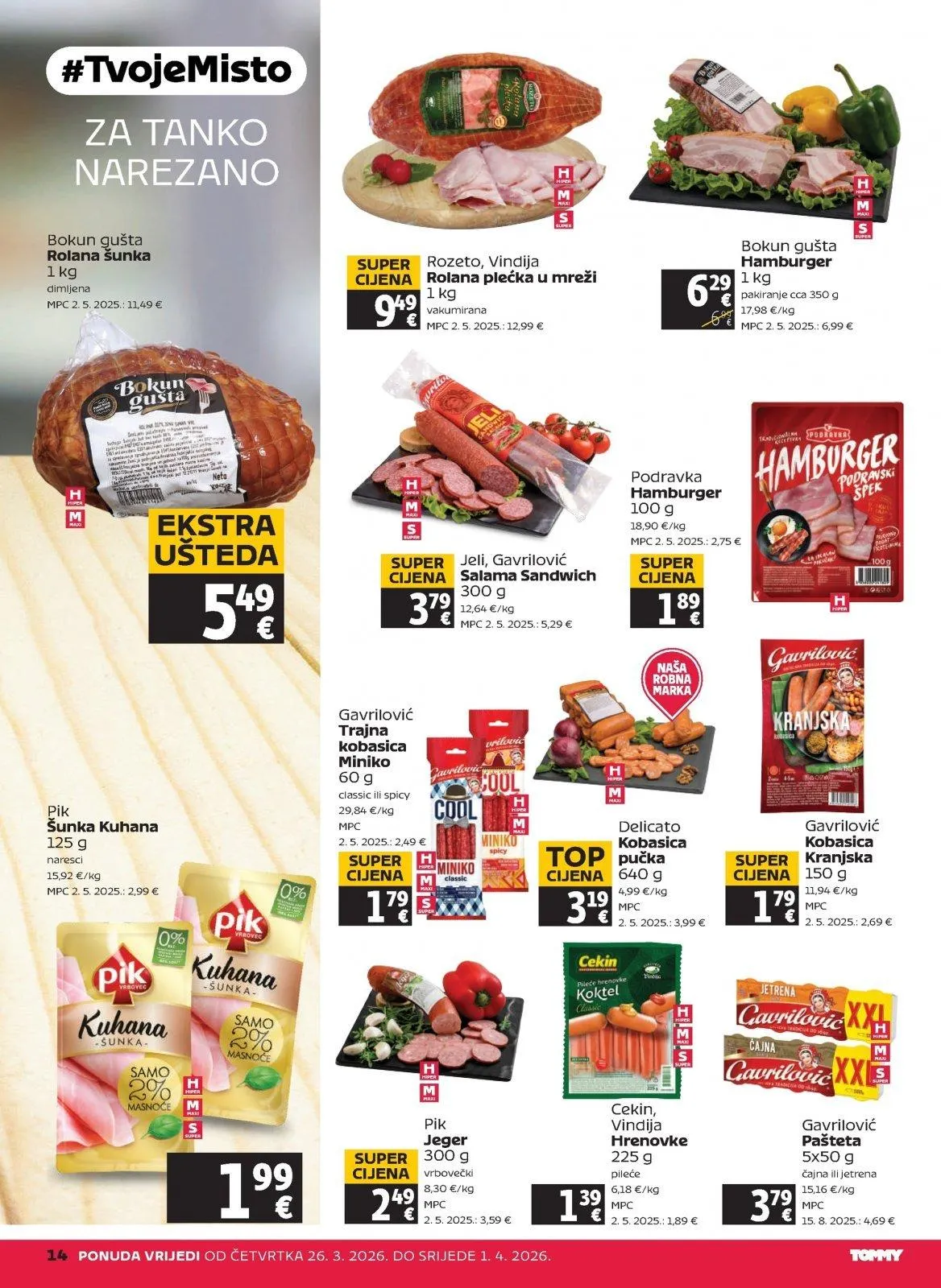 Katalog Tommy katalog do 01.04.2026 od 26. ožujka do 1. travnja 2026. - Pregled Stranica 14