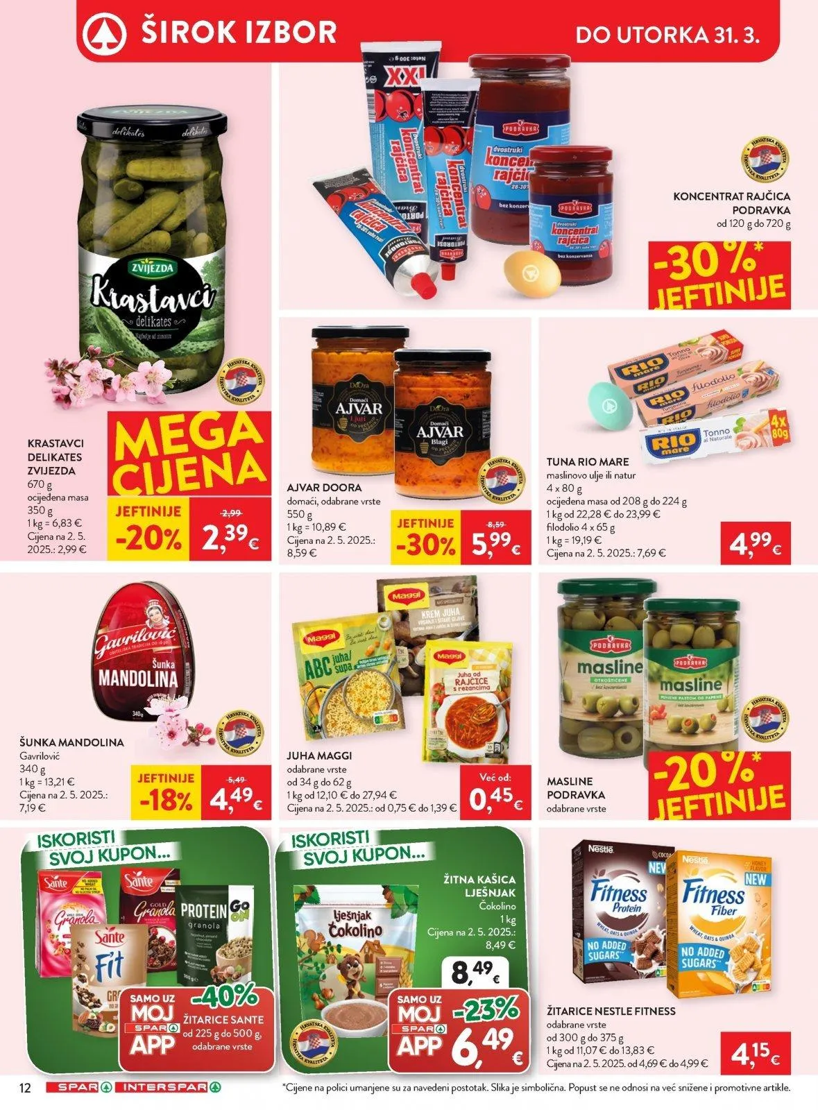 Katalog Spar katalog do 31.03.2026 od 26. ožujka do 31. ožujka 2026. - Pregled Stranica 15
