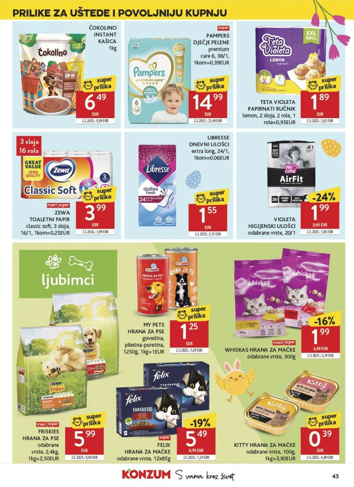 Katalog Konzum katalog do 04.04.2026 od 26. ožujka do 4. travnja 2026. - Pregled Stranica 43