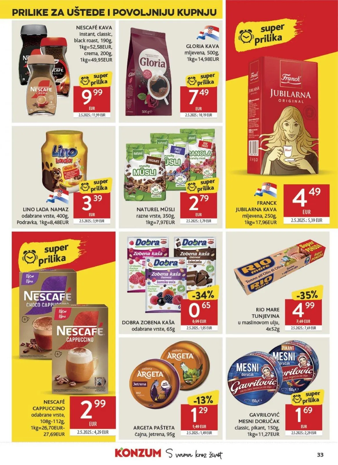 Katalog Konzum katalog do 19.05.2026 od 14. svibnja do 19. svibnja 2026. - Pregled Stranica 33