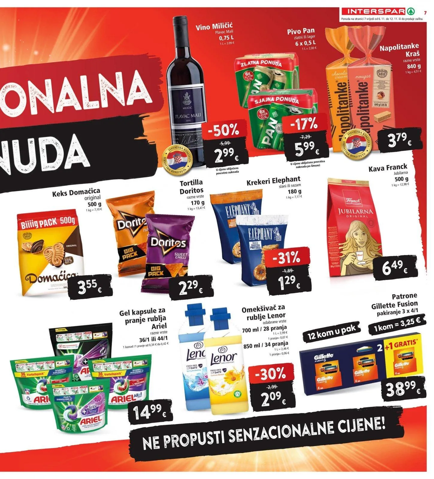 Katalog Interspar katalog do 12.11.2024 od 6. studenoga do 12. studenoga 2024. - Pregled Stranica 7