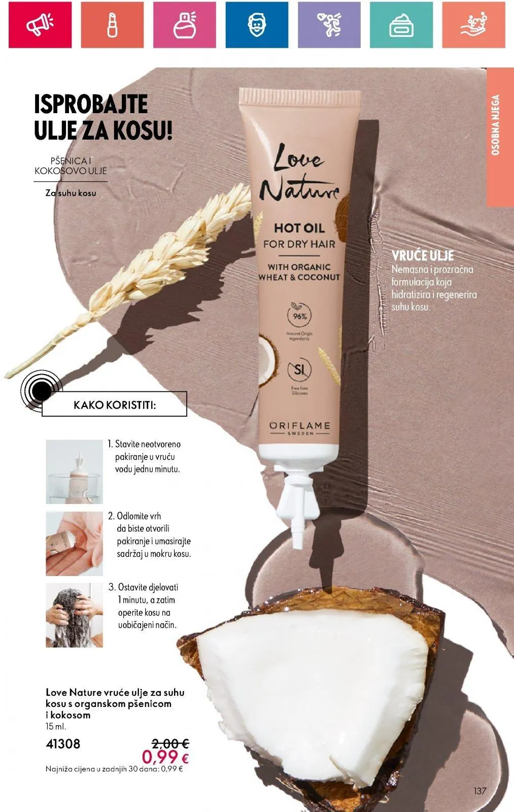Katalog Oriflame katalog do 11.09.2024 od 29. kolovoza do 11. rujna 2024. - Pregled Stranica 137