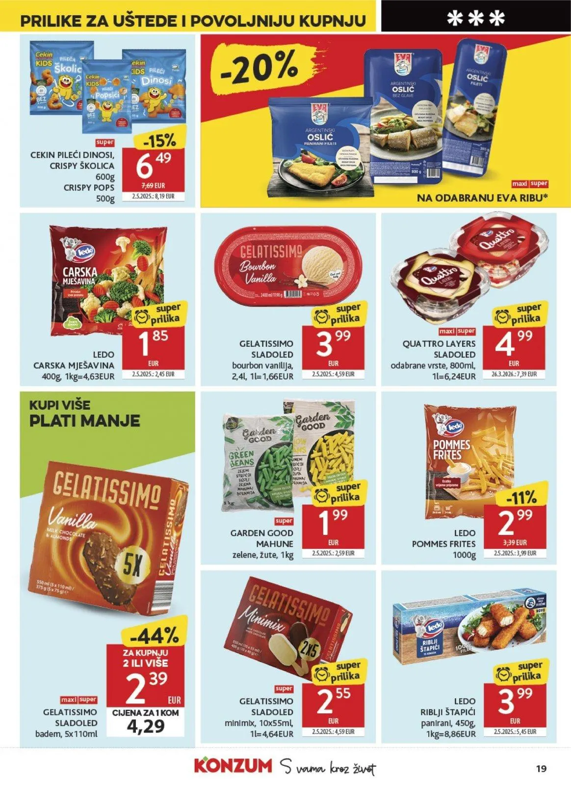 Katalog Konzum katalog do 26.05.2026 od 20. svibnja do 26. svibnja 2026. - Pregled Stranica 19