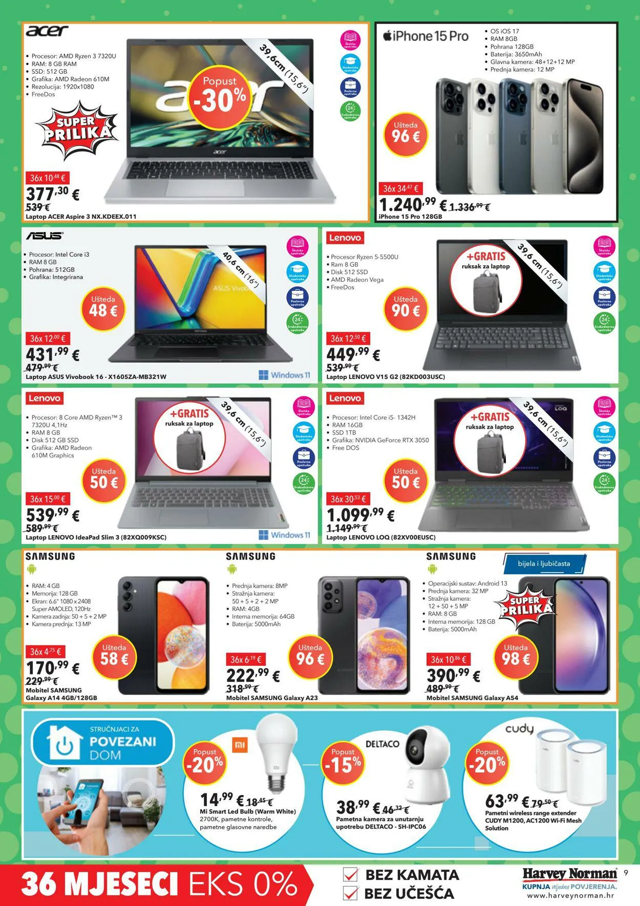 Katalog Harvey Norman od 25. siječnja do 7. veljače 2024. - Pregled Stranica 9