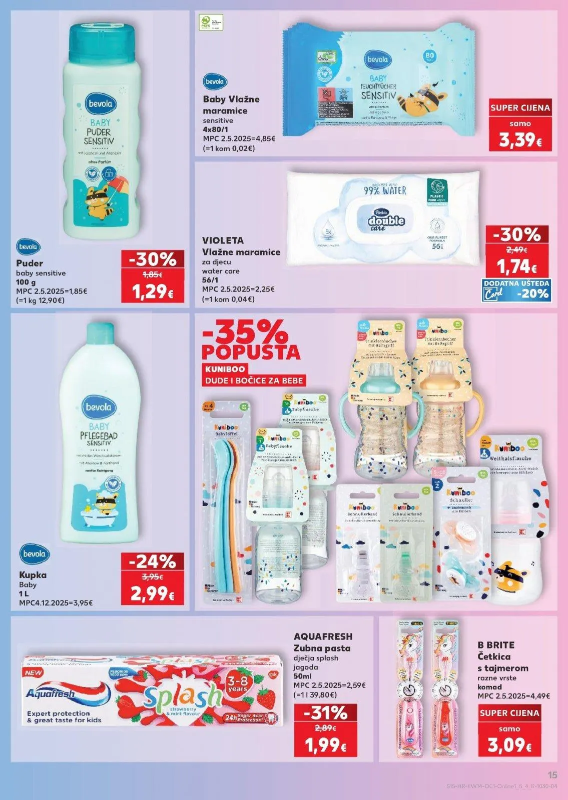 Katalog Kaufland katalog do 07.04.2026 od 1. travnja do 7. travnja 2026. - Pregled Stranica 15