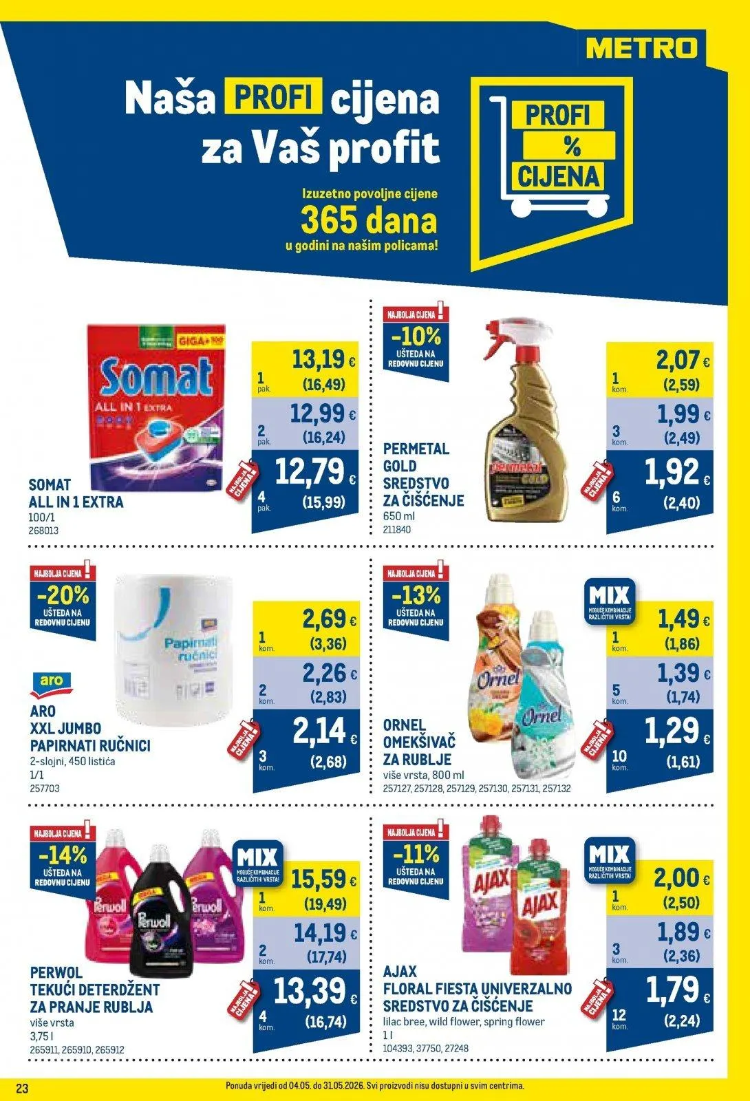 Katalog Metro katalog do 01.06.2026 od 8. svibnja do 1. lipnja 2026. - Pregled Stranica 23
