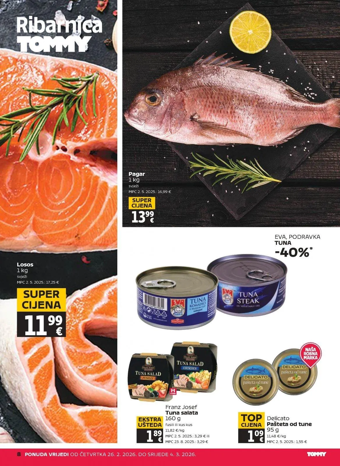 Katalog Tommy katalog do 04.03.2026 od 26. veljače do 4. ožujka 2026. - Pregled Stranica 8