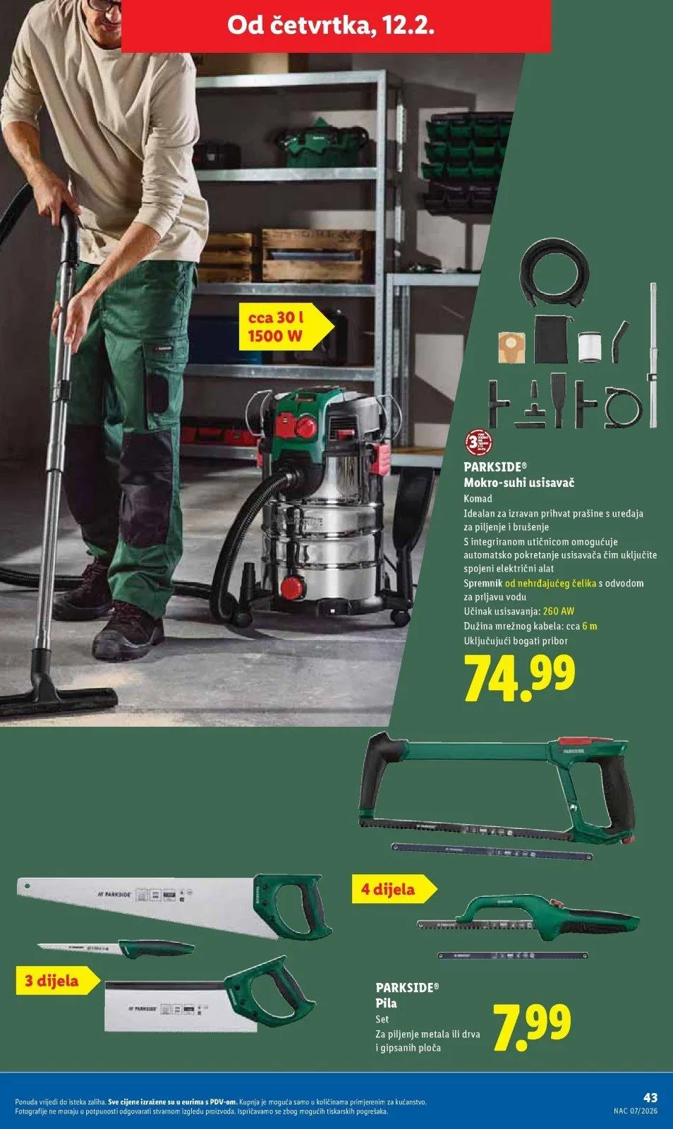 Katalog Lidl katalog do 14.02.2026 od 5. veljače do 14. veljače 2026. - Pregled Stranica 43